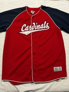 Vintage True Fan MLB St Louis Cardinals Pujols #5 Size XLarge  Sewn Red Jersey